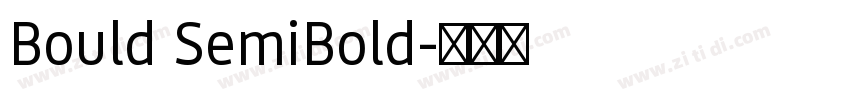 Bould SemiBold字体转换